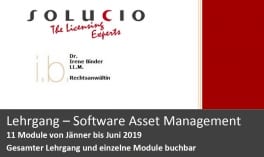 Praxislehrgang Software Asset Management