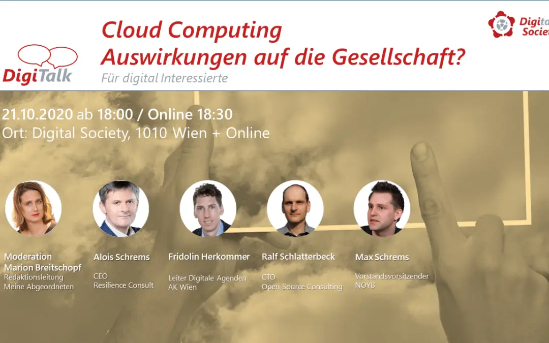 Nachlese DigiTalk „Cloud Computing – Auswirkungen auf die Gesellschaft?“