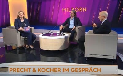 Precht und Kocher im Gespräch bei Corinna Milborn (Puls 24)