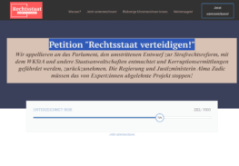 Petition "Rechtsstaat verteidigen!"