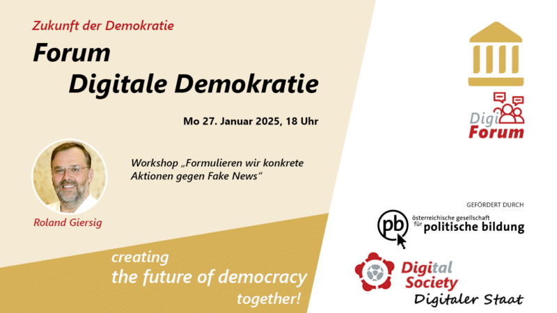 Forum Digitale Demokratie 27.1.2025